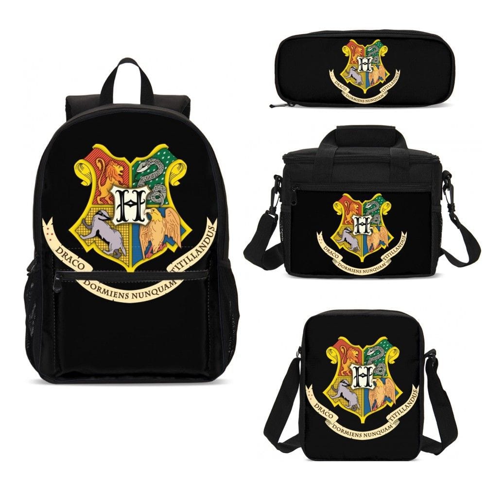 Ensemble Magique de Cartable Harry Potter - 4 Pièces Incontournables