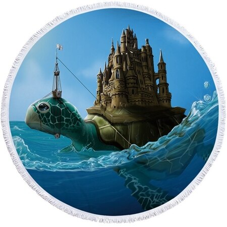 Serviette de Plage Tortue Ronde - Château