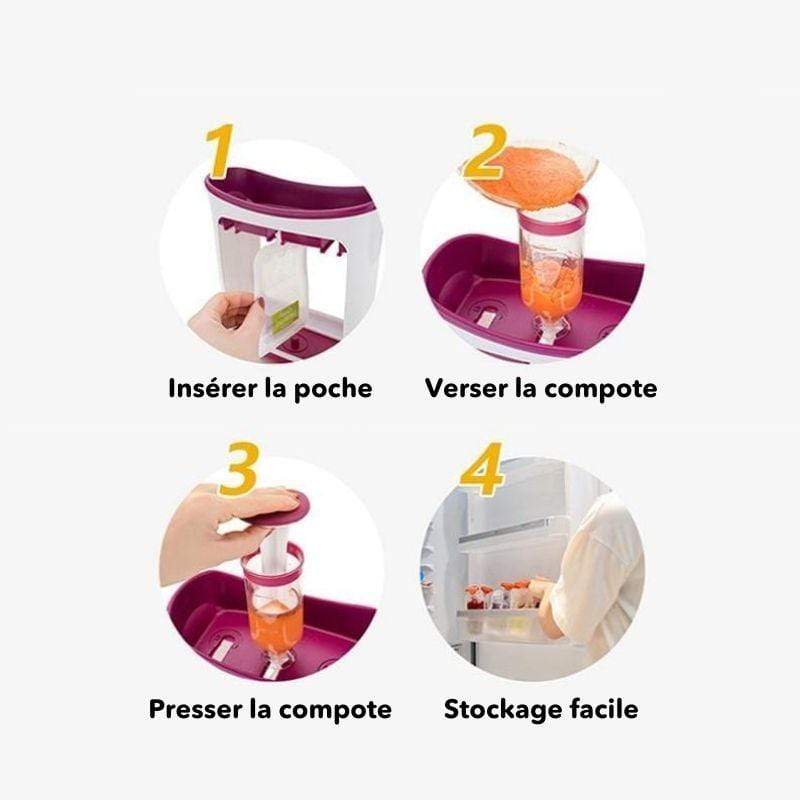 SQUEEZ'POTES - Machine à Compote Bébé | Bébé Calins
