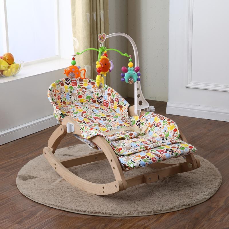 ECOWOOD - Balancelle Bébé Pliable en Bois | Bébé Calins