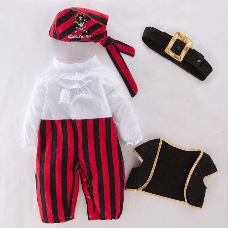 Déguisement carnaval pirate bébé 4 pièces