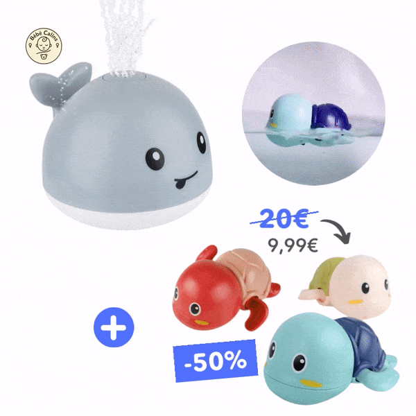 Baleine d'Éveil - Jouet de Bain Amusant et Éducatif