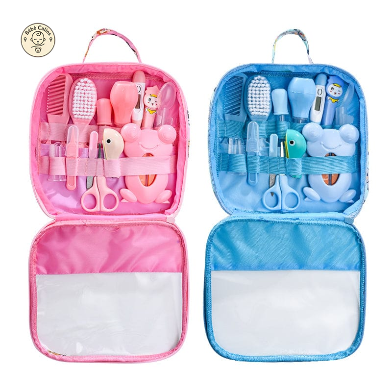 Trousse de soins pour bébé avec 13 accessoires en silicone essentiels
