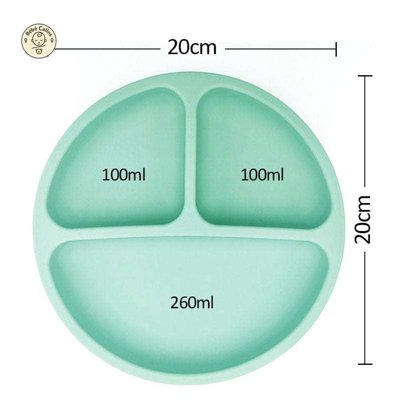 Assiette silicone à ventouse