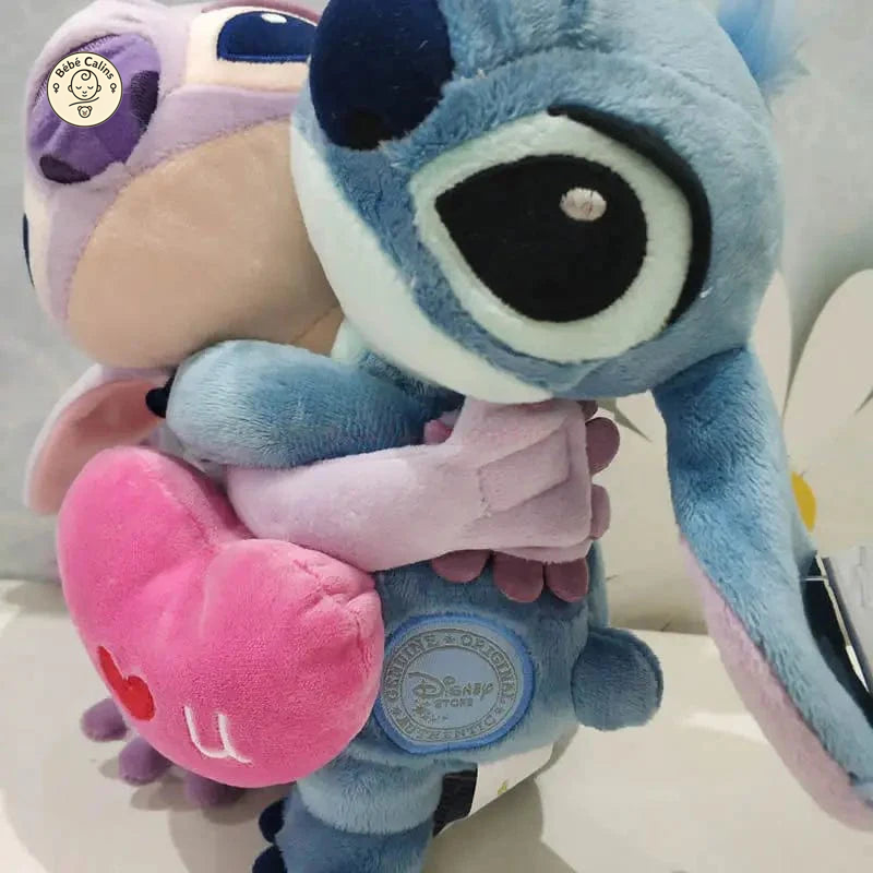 Peluche Stitch et Angel I Love You Duo