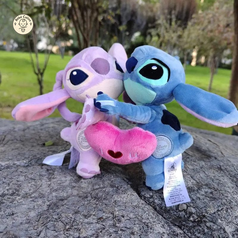 Peluche Stitch et Angel I Love You Duo