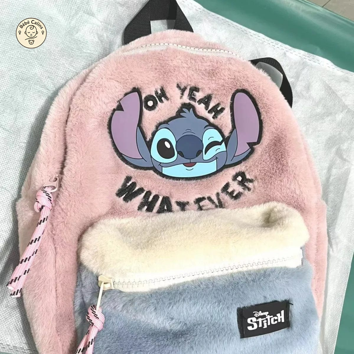 Cartable Stitch en Peluche Douce