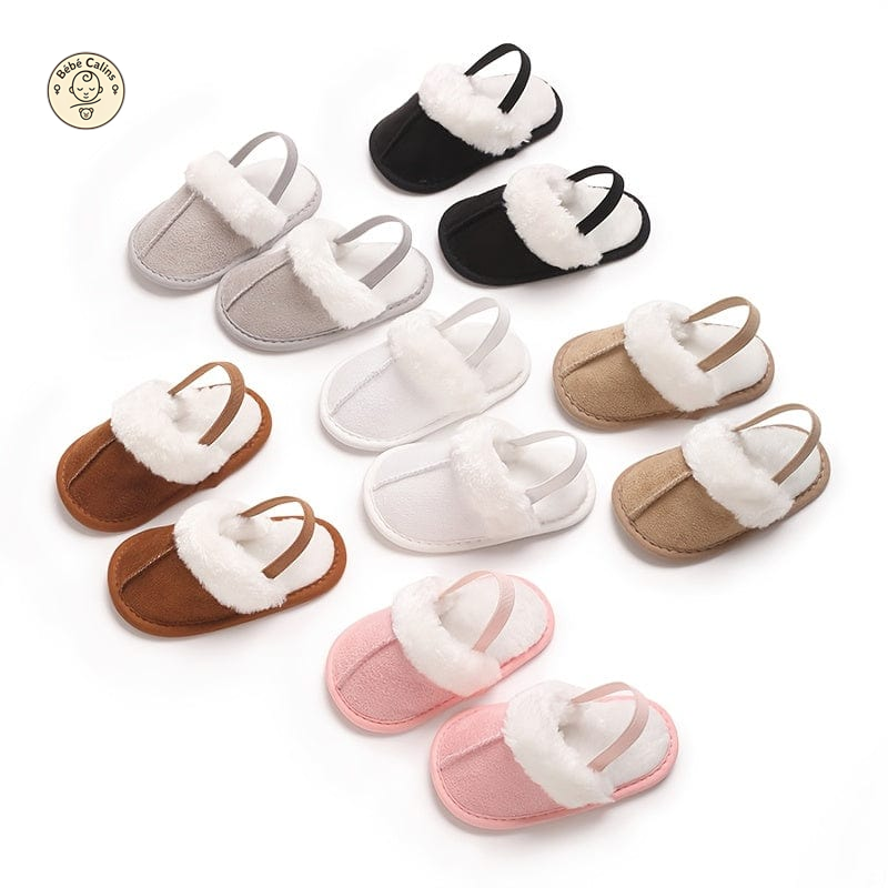 Chaussons Mignons en Peluche pour Bébés