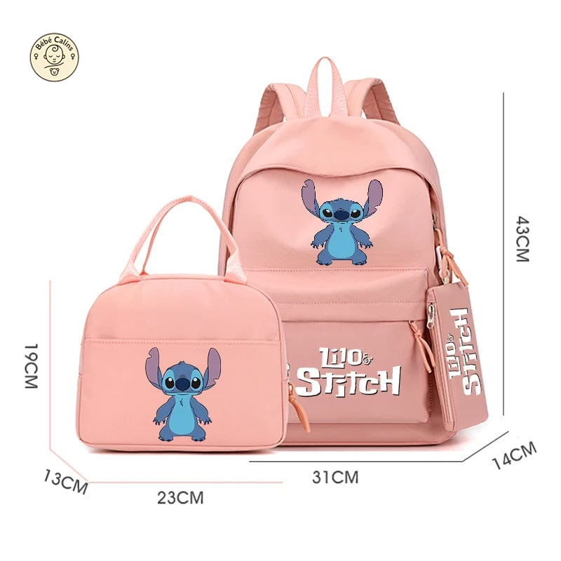 Stylish 3-Piece Stitch Set Backpack