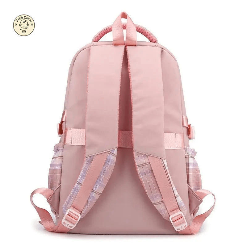 Grand Cartable Scolaire à Couture Élégante et Haute Capacité