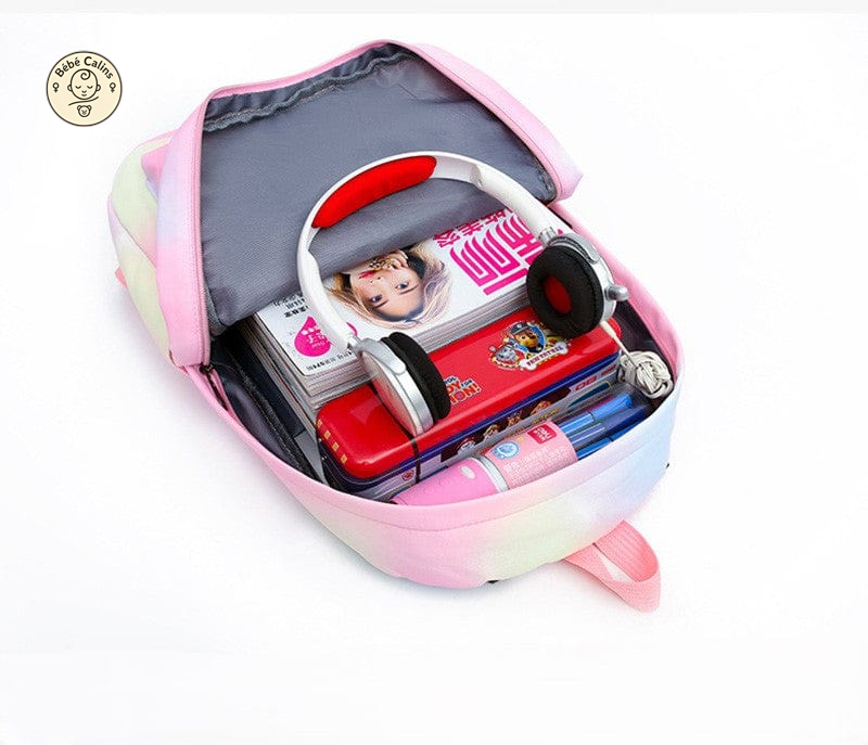 Cartable Coloré à Stitches avec Lunch Box et Trousse Incluse