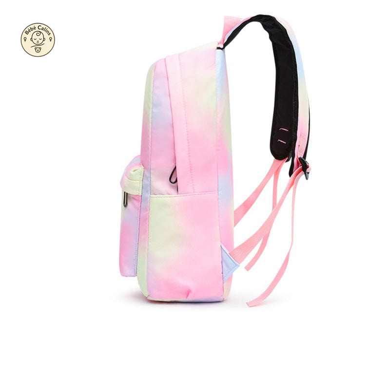 Cartable Coloré à Stitches avec Lunch Box et Trousse Incluse