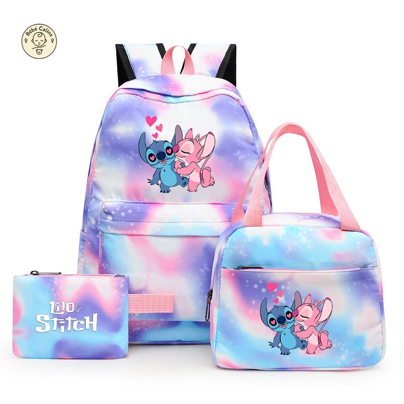Cartable Brodé avec le Motif Peace and Love