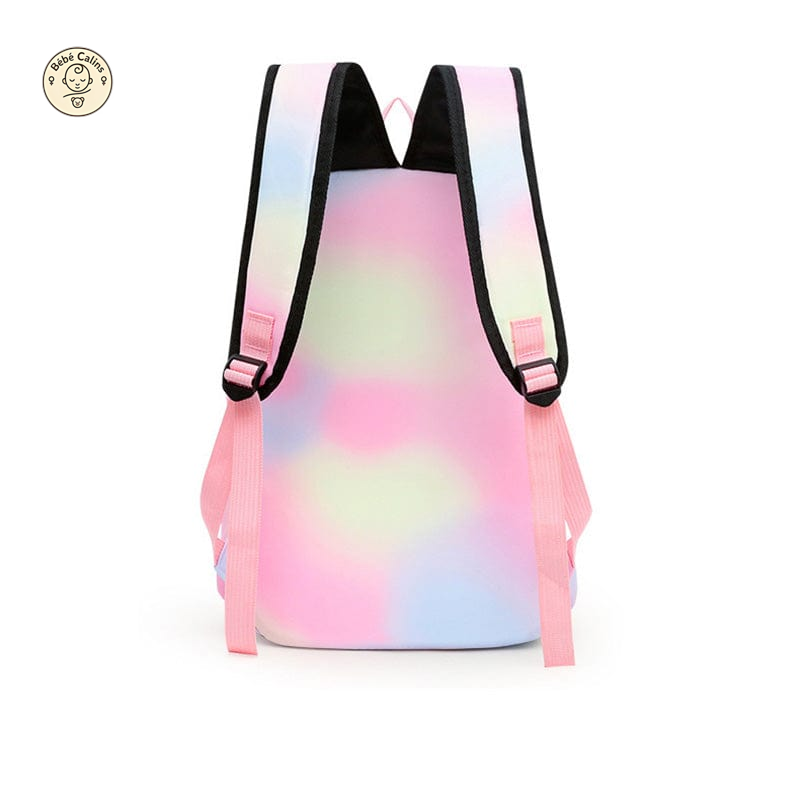 Cartable Brodé avec le Motif Peace and Love