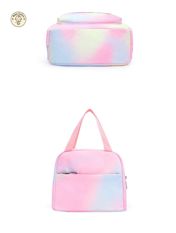 Cartable Brodé avec le Motif Peace and Love