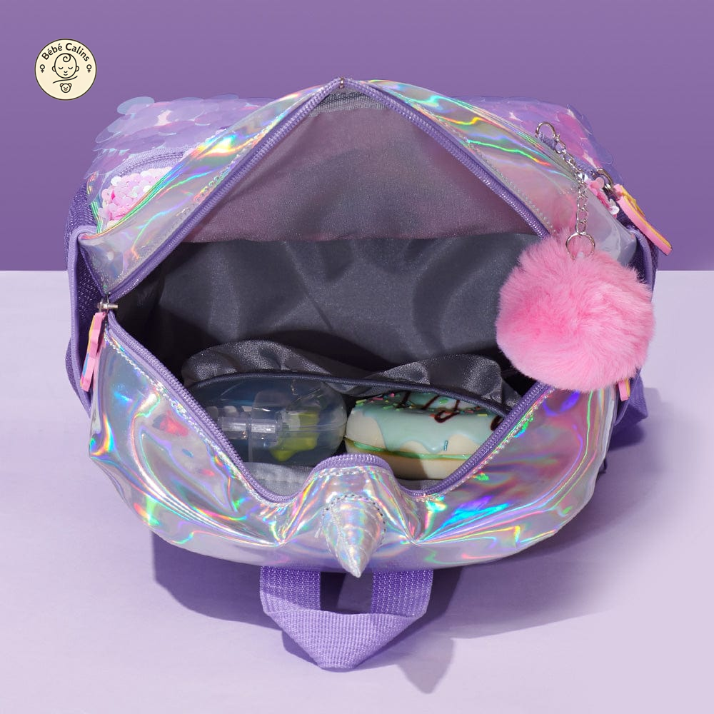 Cartable réversible licorne en sequins scintillants