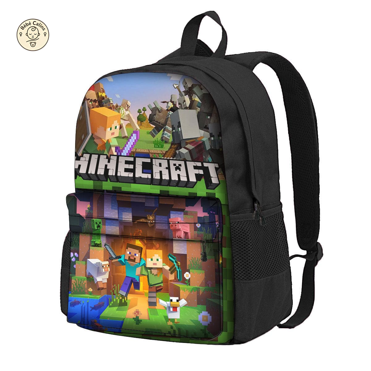 Sac à dos Minecraft - Scènes Épiques du Jeu