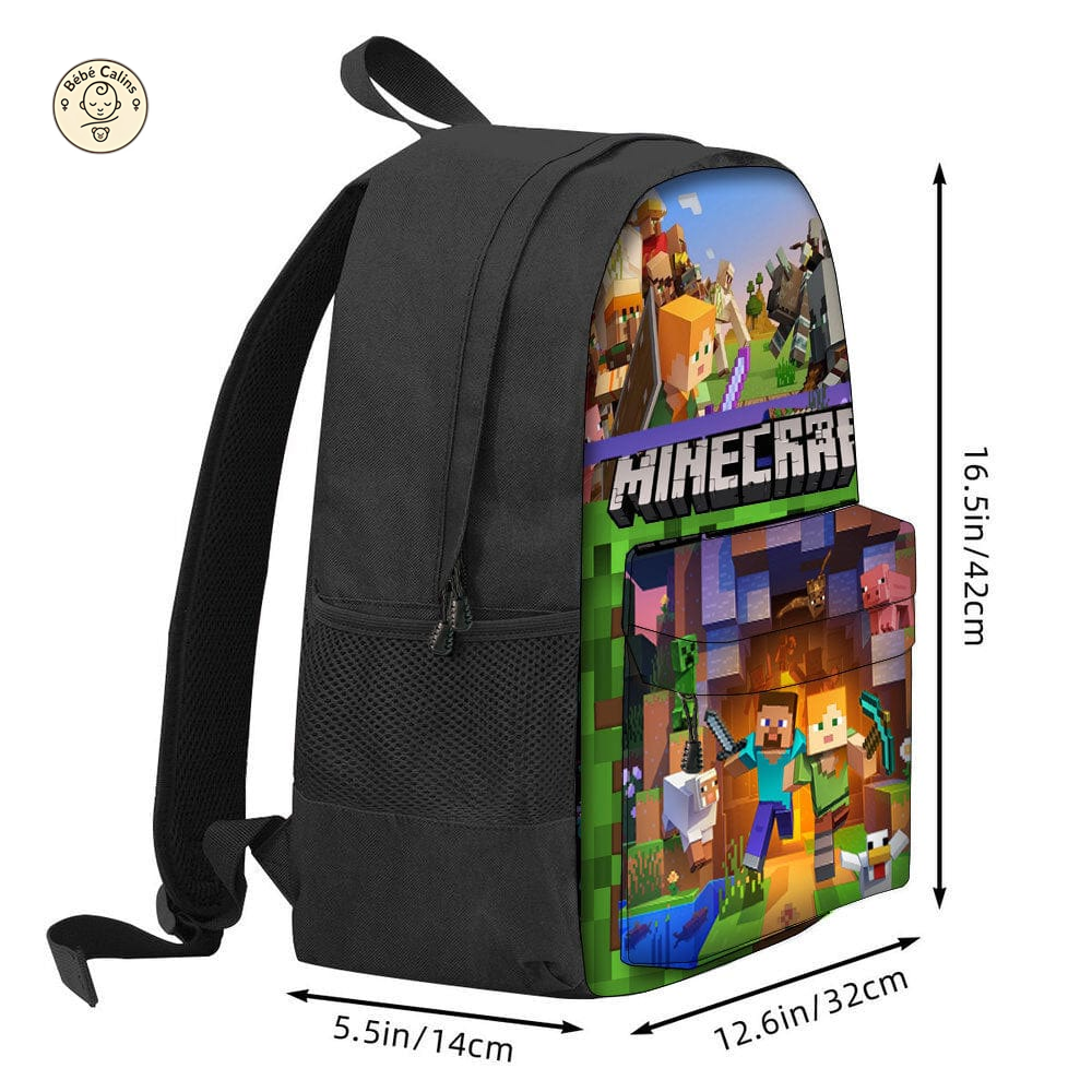 Sac à dos Minecraft - Scènes Épiques du Jeu