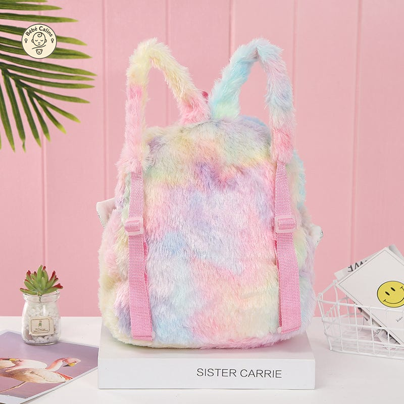 Cartable féérique en peluche licorne