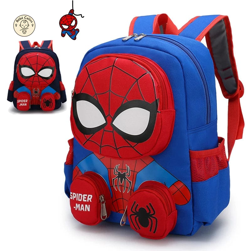Cartable 3D Spiderman avec Poches Astucieuses et Pratiques