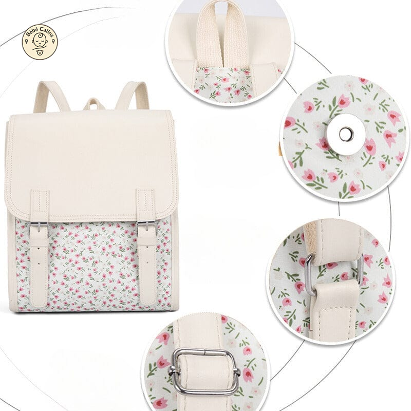 Sac à dos fleuri de 34 cm - élégance et style!