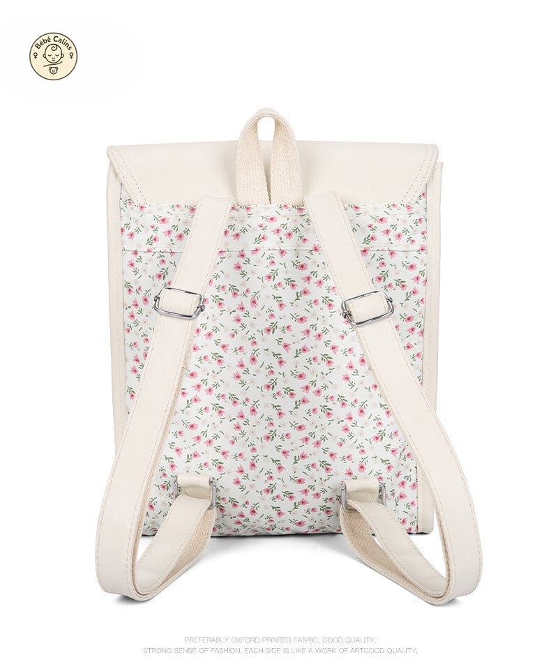 Sac à dos fleuri de 34 cm - élégance et style!