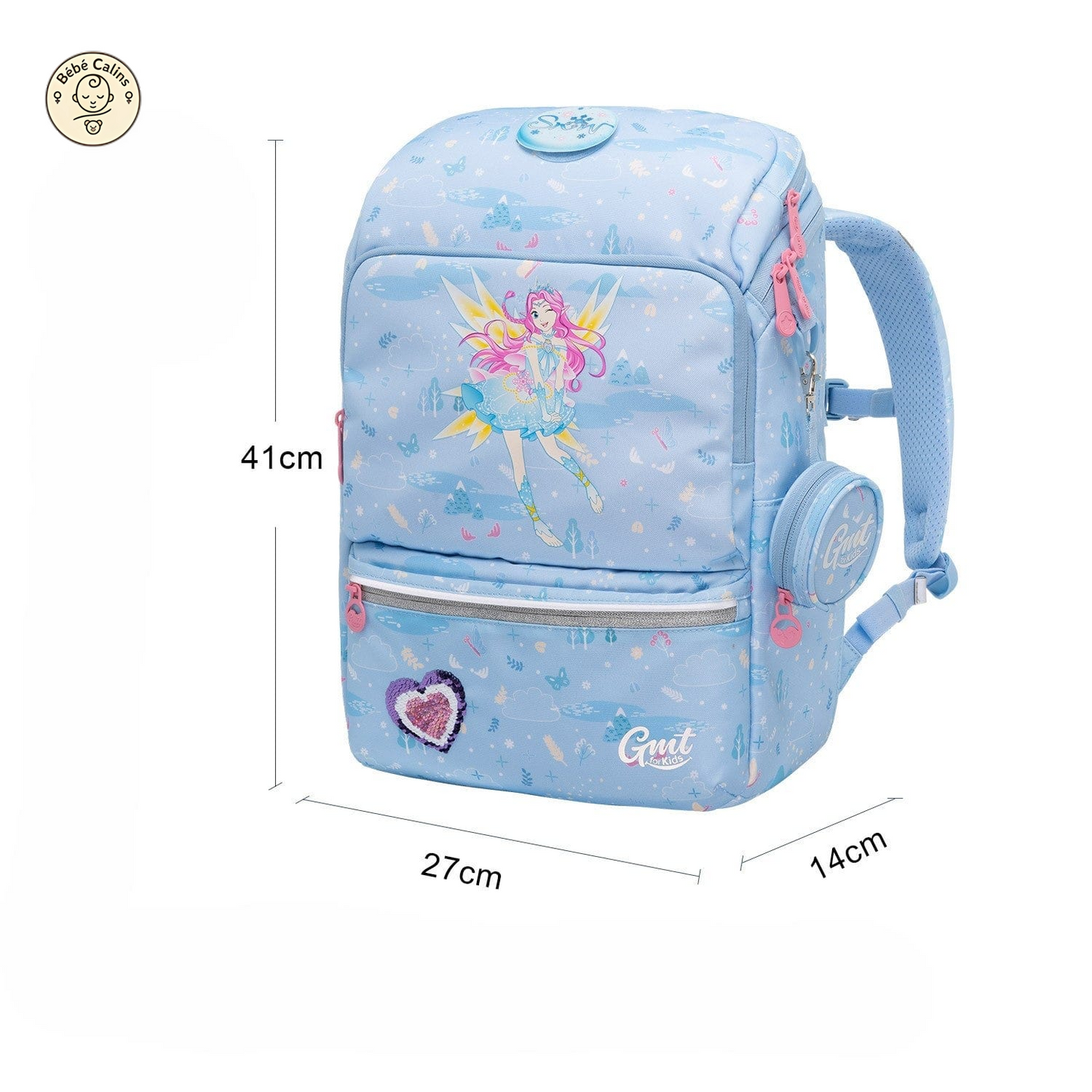 Cartable spacieux de 41 cm, idéal pour tous vos besoins !