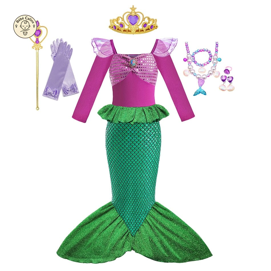 Déguisement ariel bébé et enfant