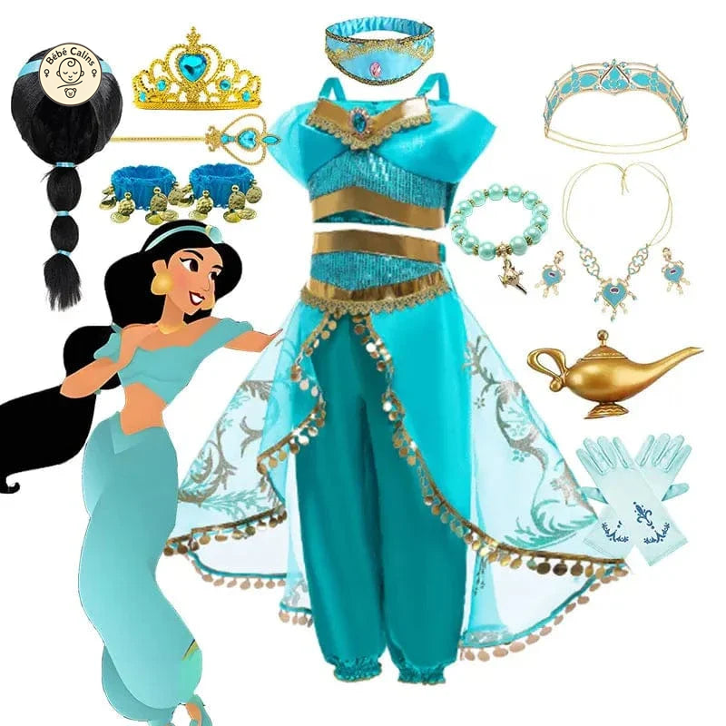 Déguisement Princesse Jasmine Fille Luxe
