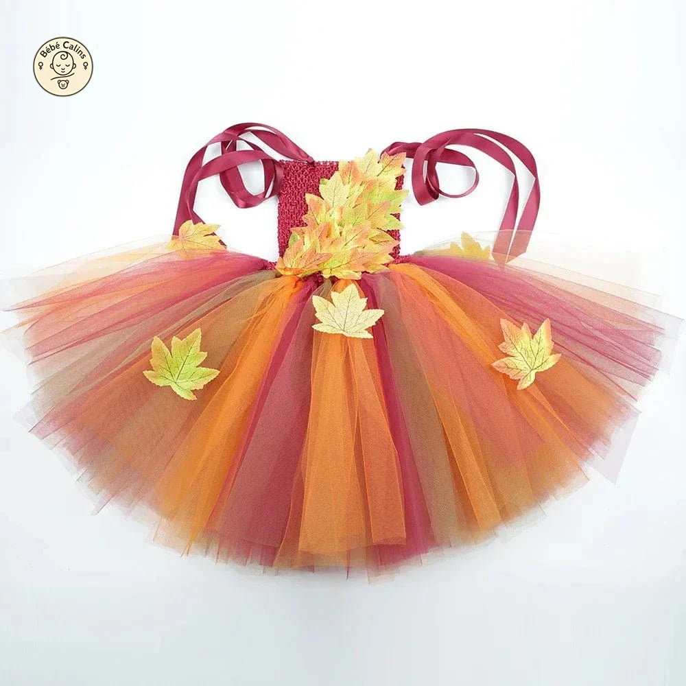 Déguisement fée Automne Enfant avec Tulle