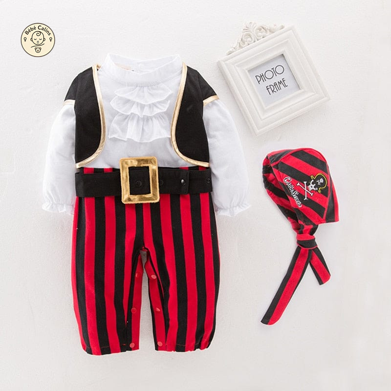 Déguisement carnaval pirate bébé 4 pièces