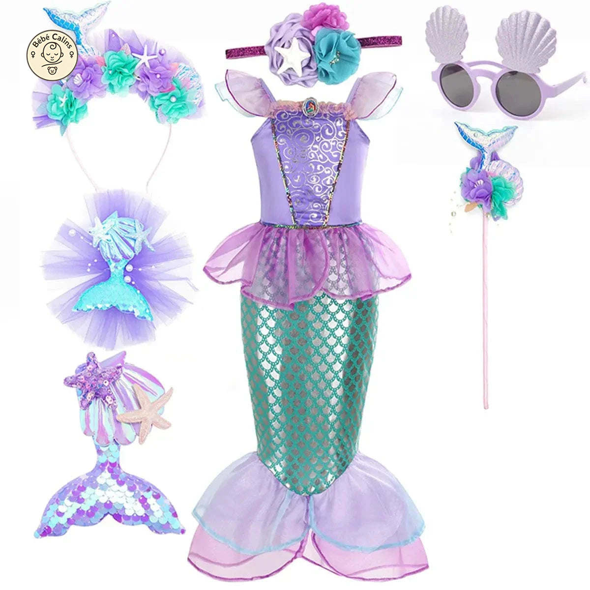 Déguisement Princesse Ariel Enfant Costume Anniversaire
