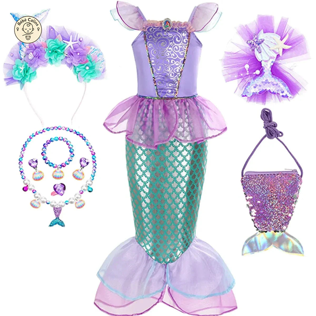 Déguisement Princesse Ariel Enfant Costume Anniversaire