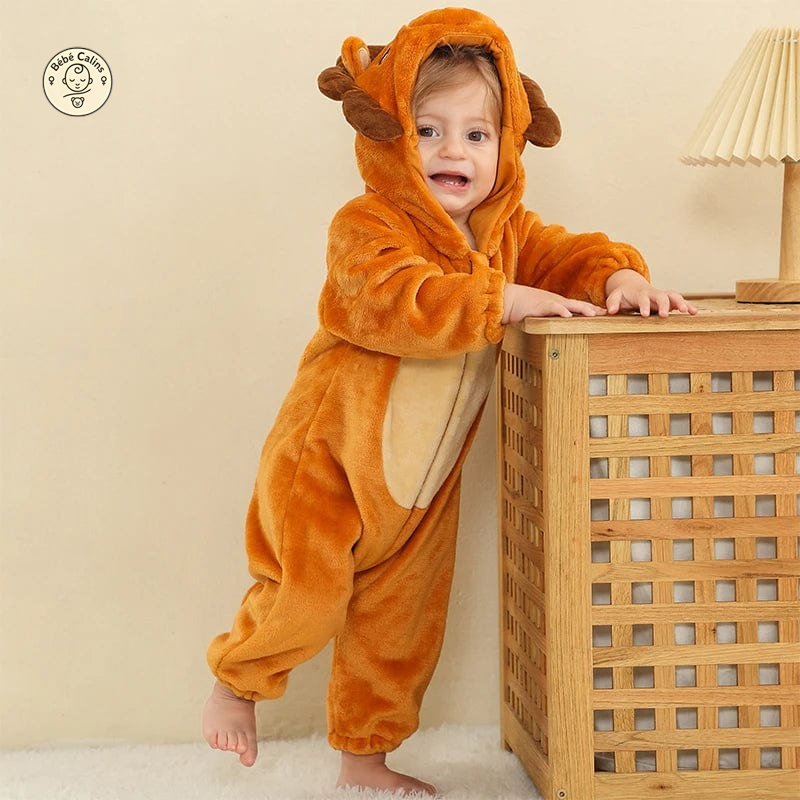 Déguisement Lion Pyjama Bébé Flanelle Doux