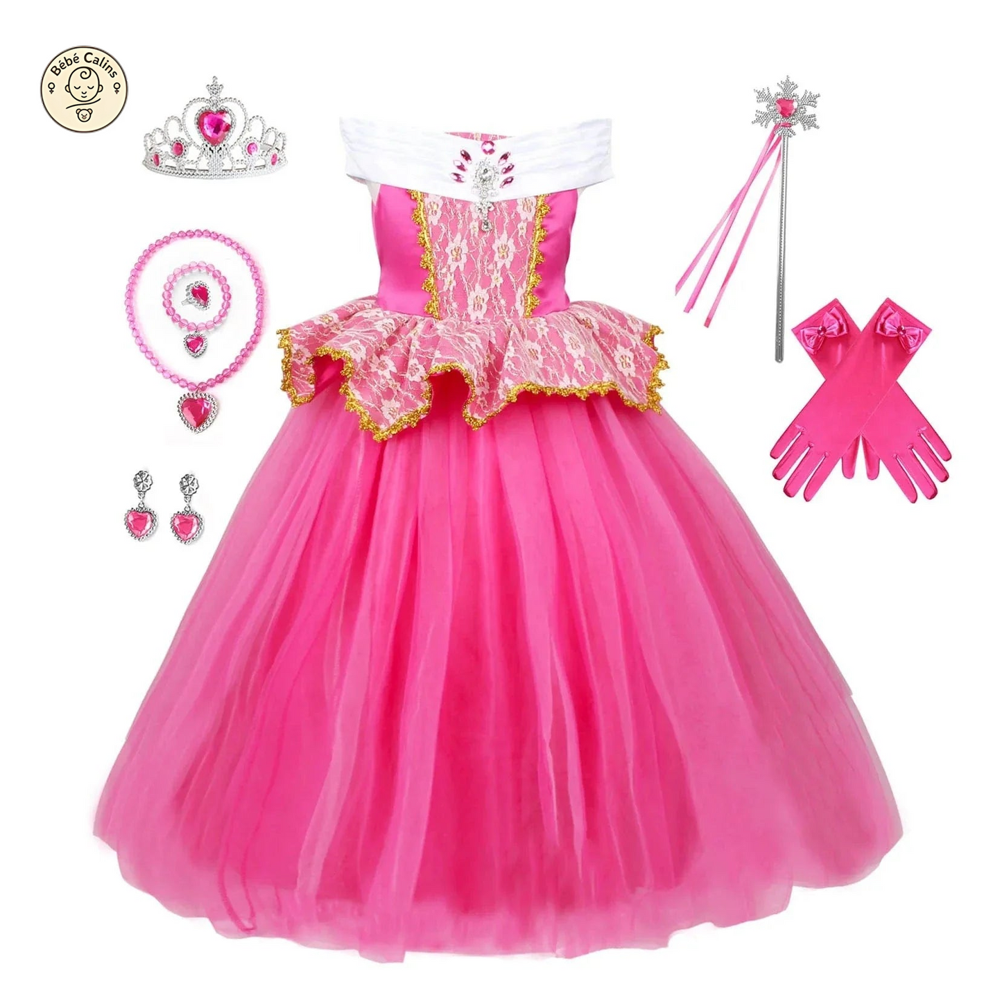 Déguisement Princesse Aurore Enfant Robe Luxueux