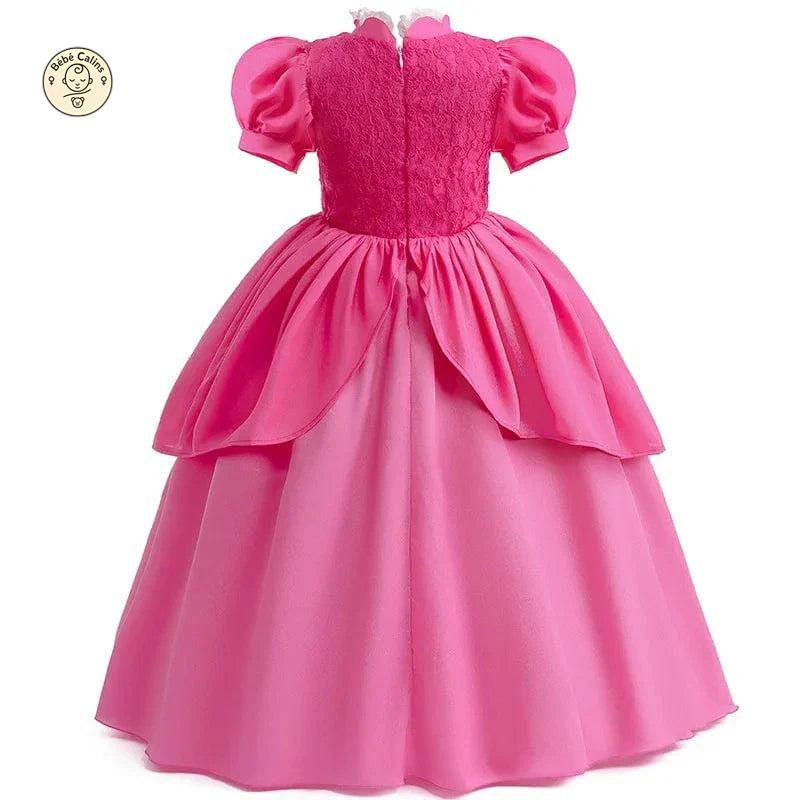 Déguisement Princesse Cosplay Peach Rose Enfant