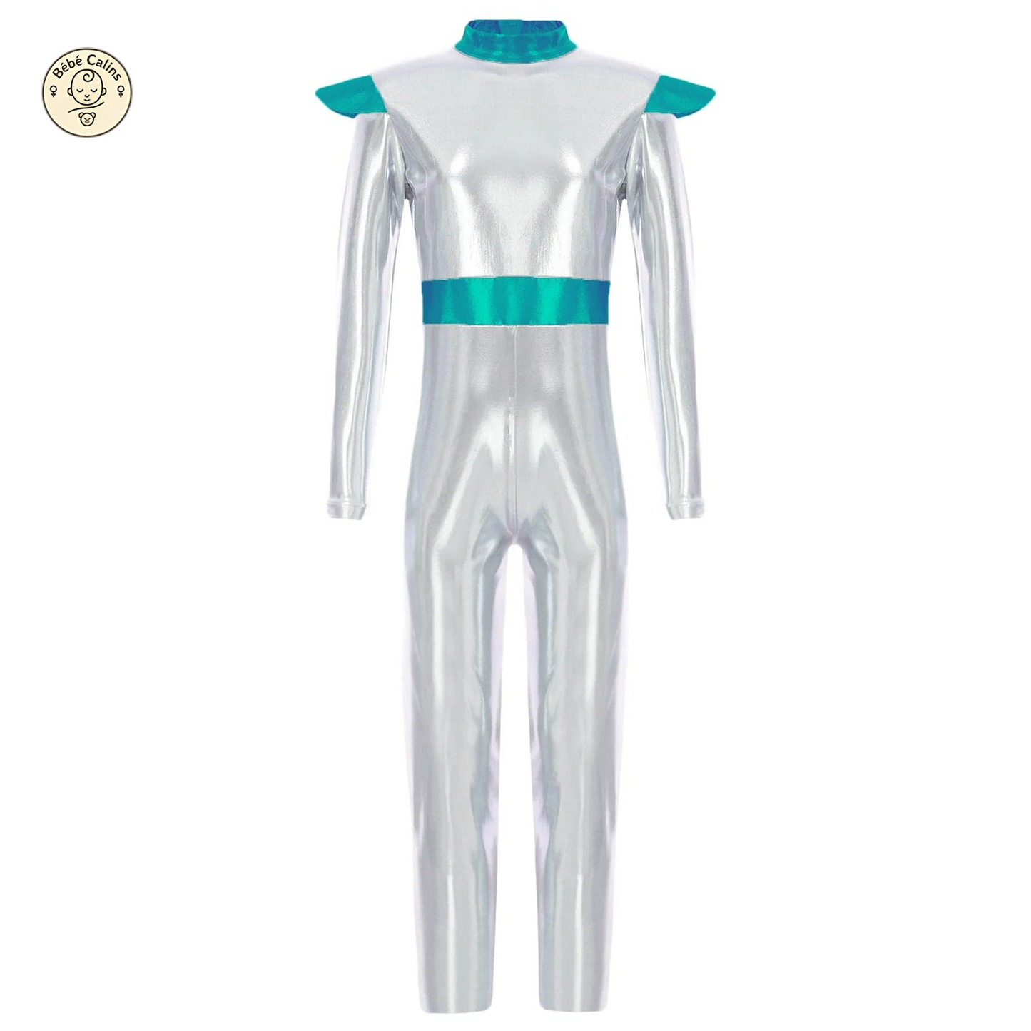 Déguisement Astronaute Métallique Enfant Argentée
