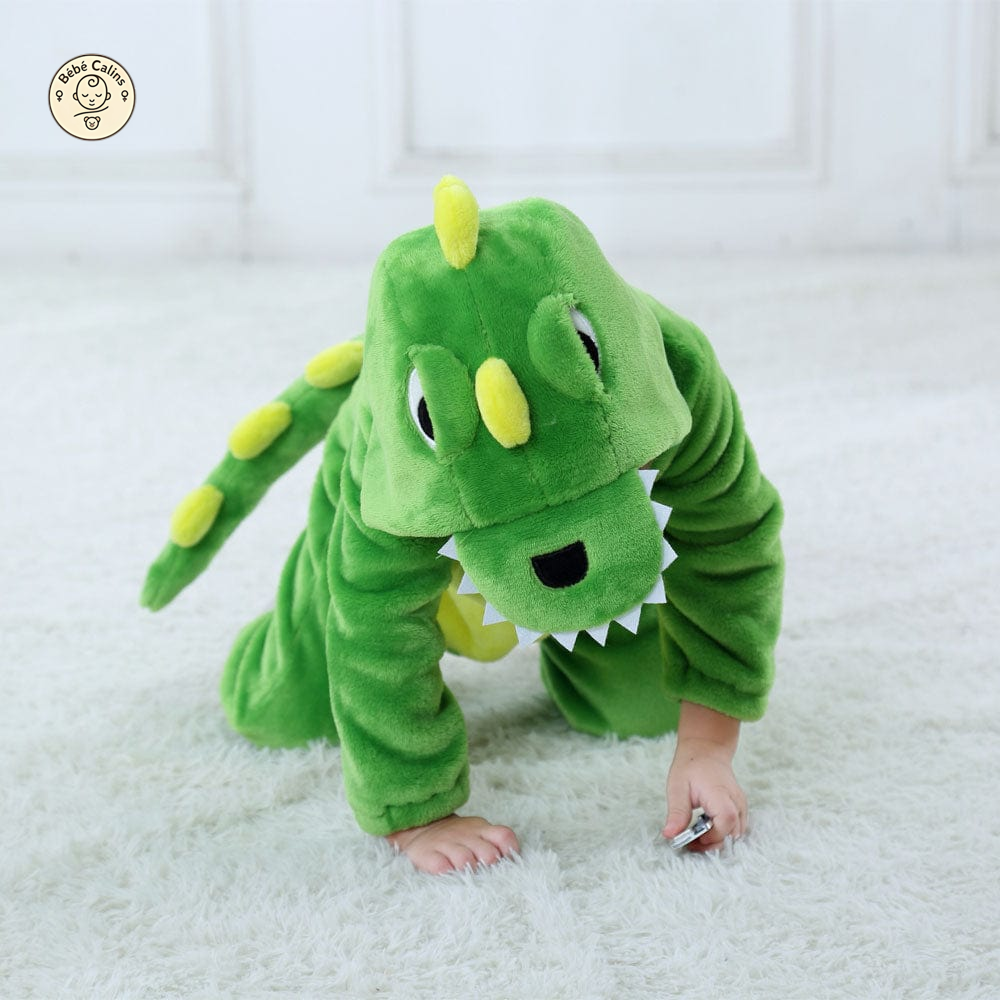 Déguisement Dinosaure Grenouillère Bébé Polaire Hiver