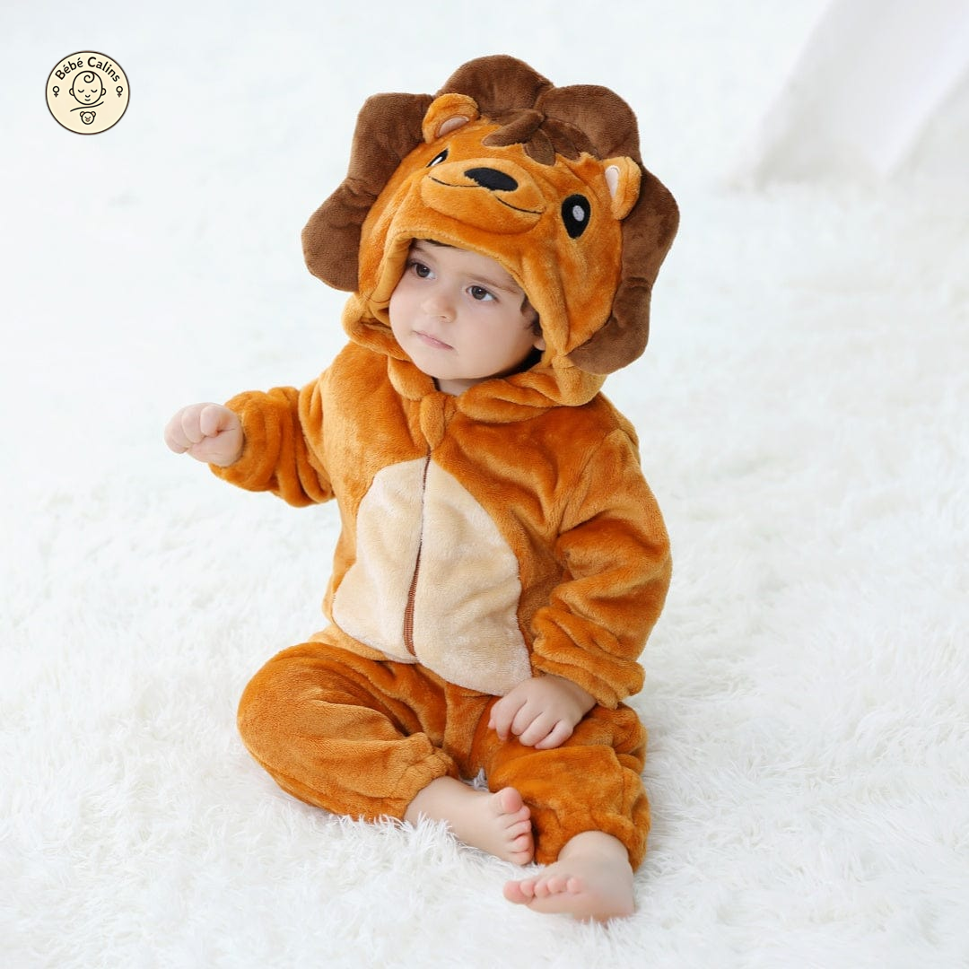 Déguisement Lion Bébé à Capuche Douce