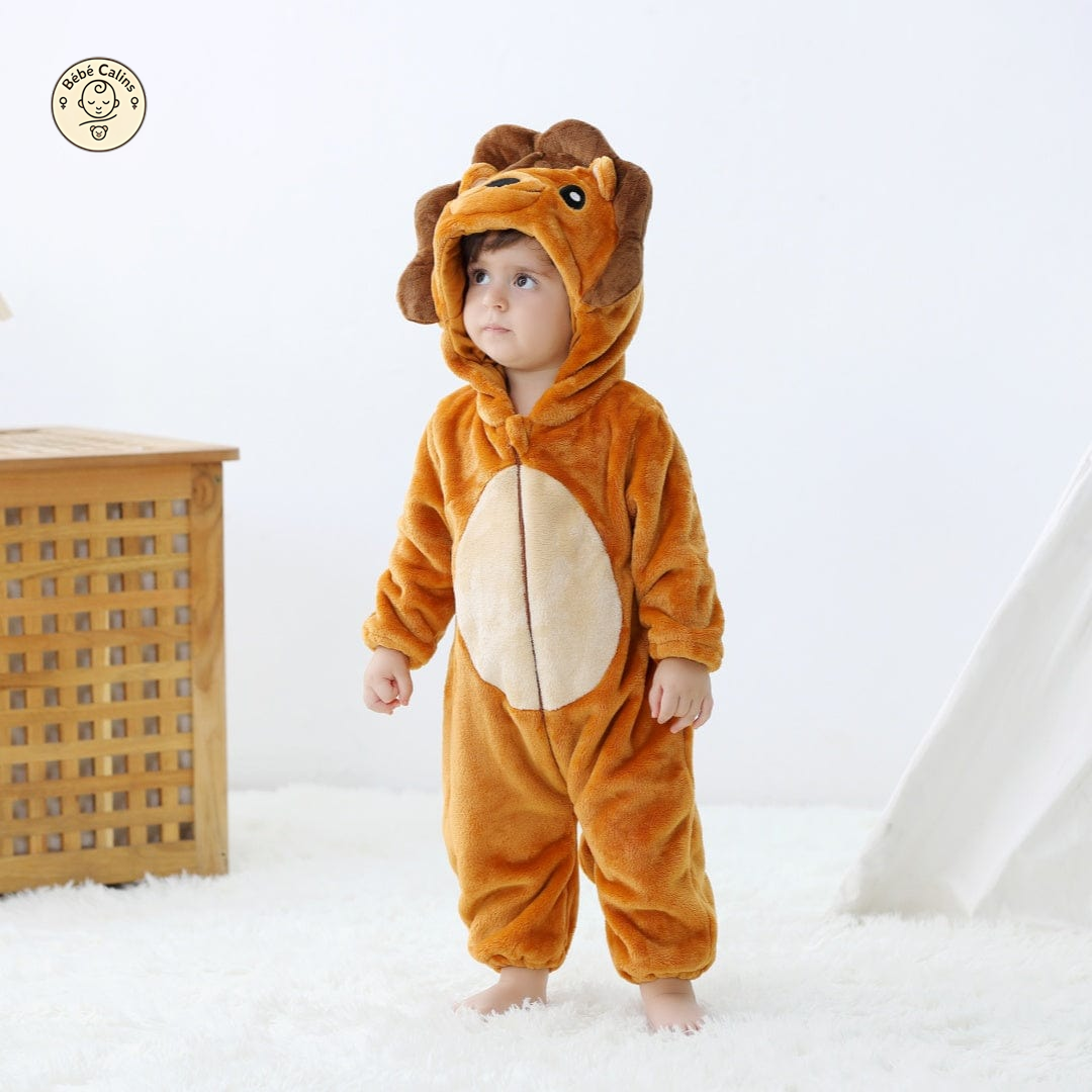 Déguisement Lion Bébé à Capuche Douce