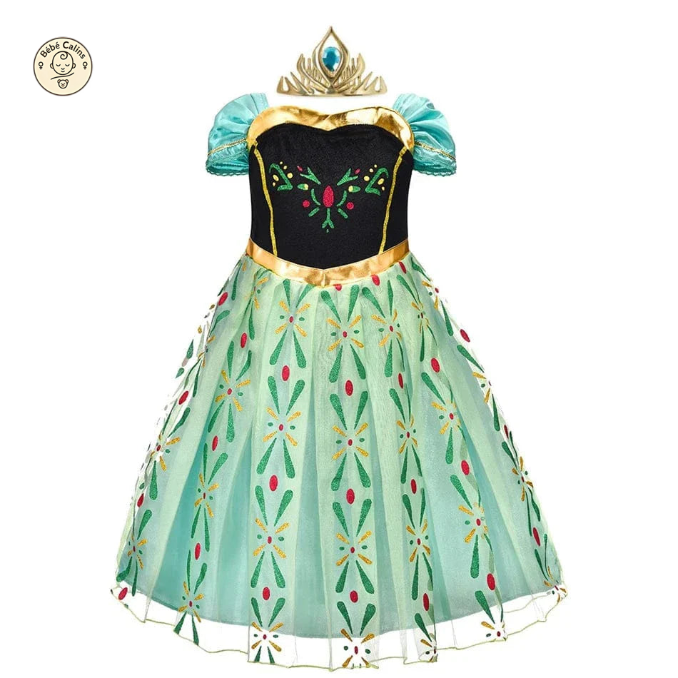 Déguisement fée Princesse Verte Ailée Enfant