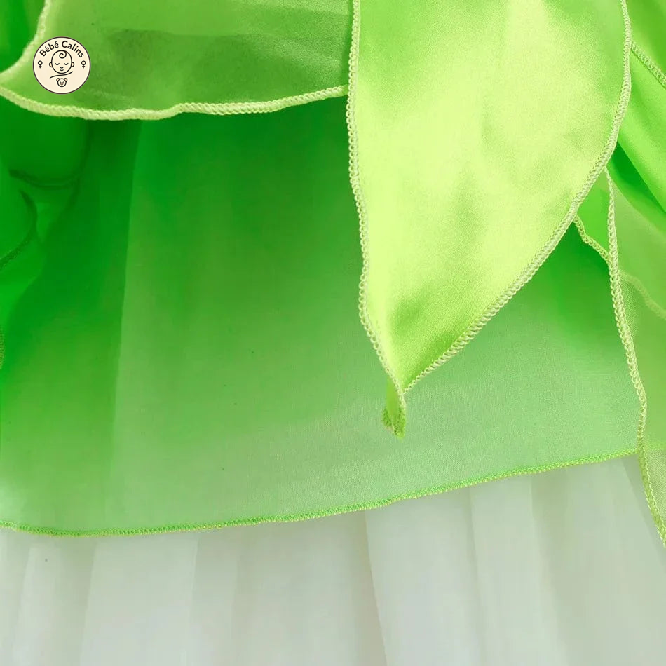 Déguisement fée Princesse Verte Ailée Enfant