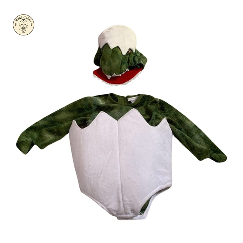 Déguisement Dinosaure Bébé avec Bonnet Vert