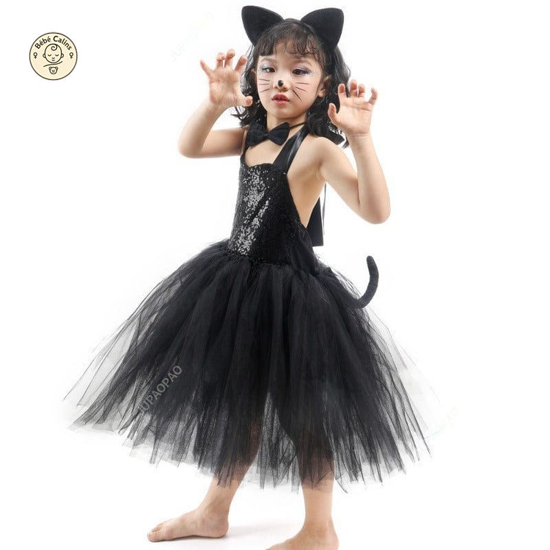 Déguisement Chat Noir Enfant avec Accessoires