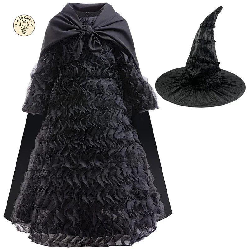 Déguisement de Sorcière Halloween Enfant Robe Noire