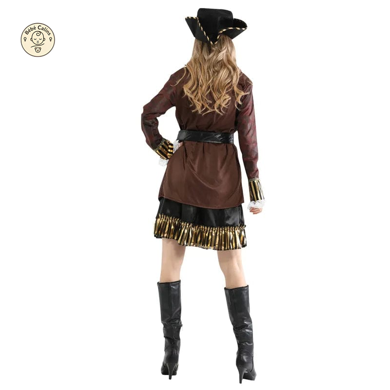 Déguisement pirate femme rayures rouges