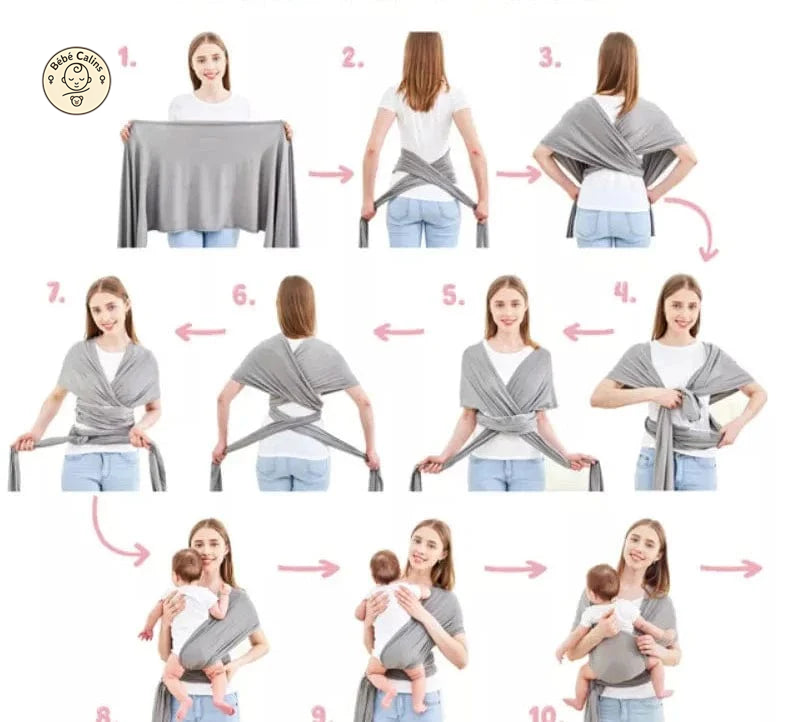 Écharpe de portage ergonomique coton