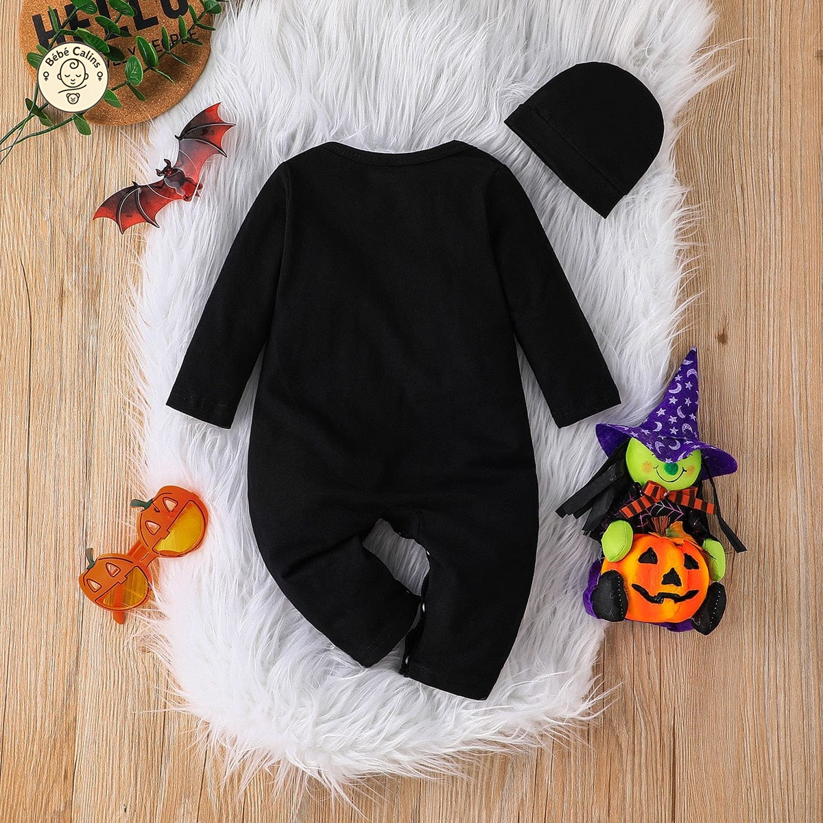 Déguisement bébé halloween squelette avec bonnet