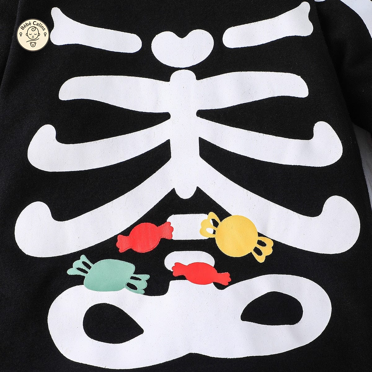 Déguisement bébé halloween squelette avec bonnet
