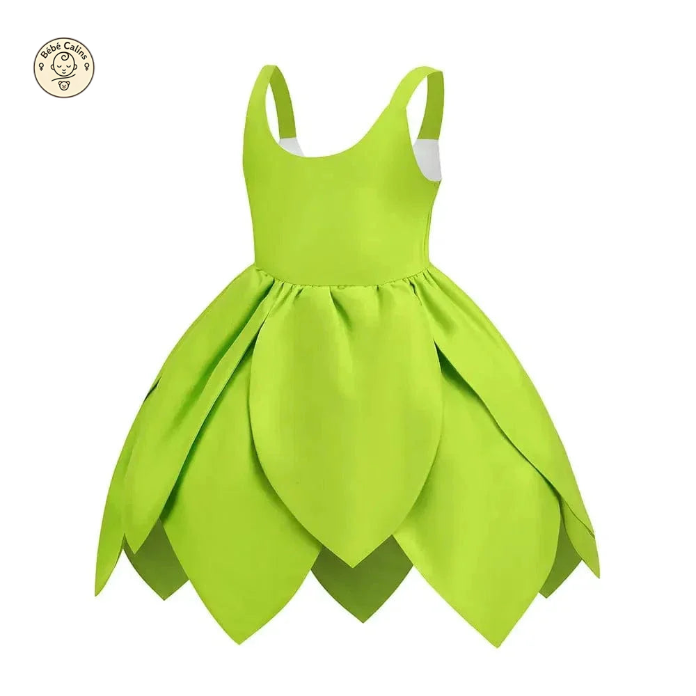 Déguisement fée Clochette Robe Verte Féérique Enfant